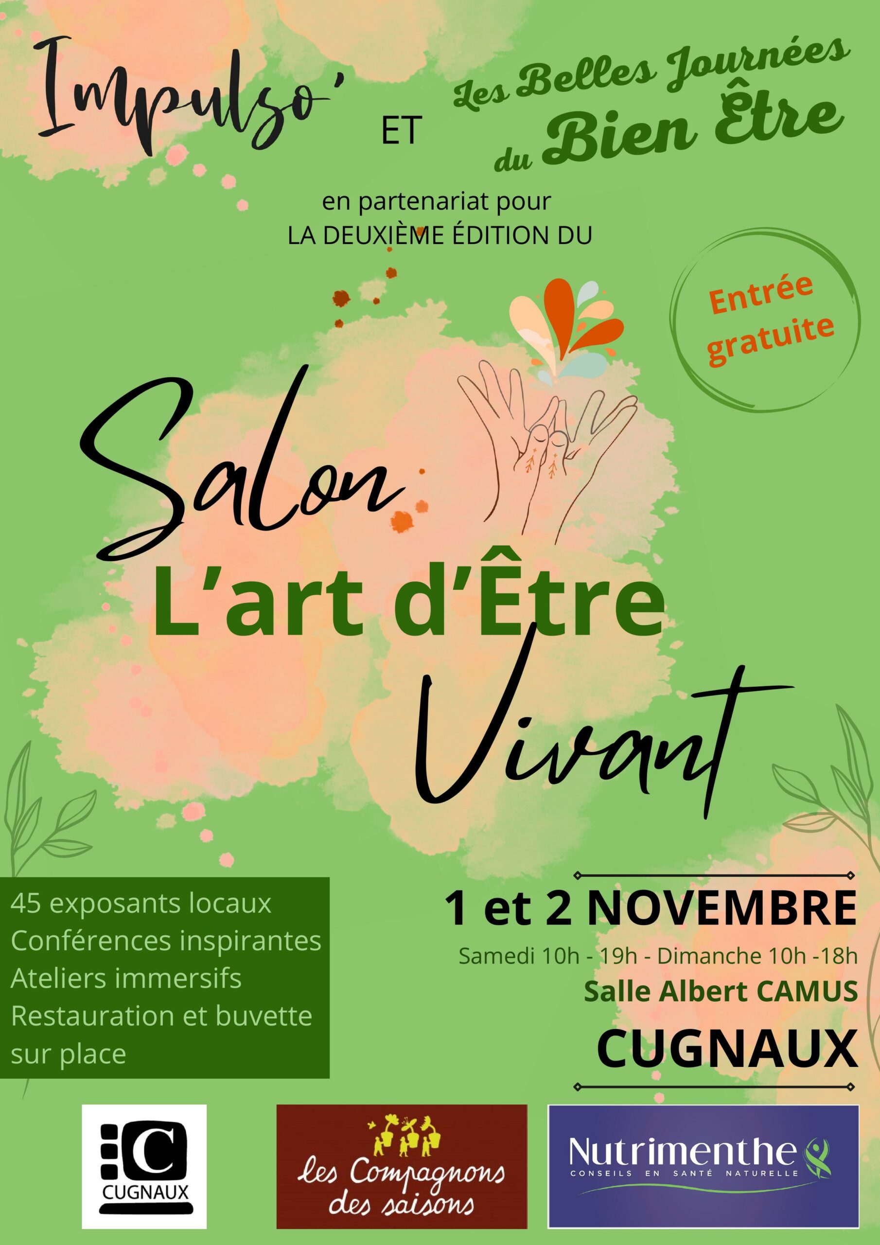 FLYER RECTO Salon L'Art d'Être Vivant Cugnaux