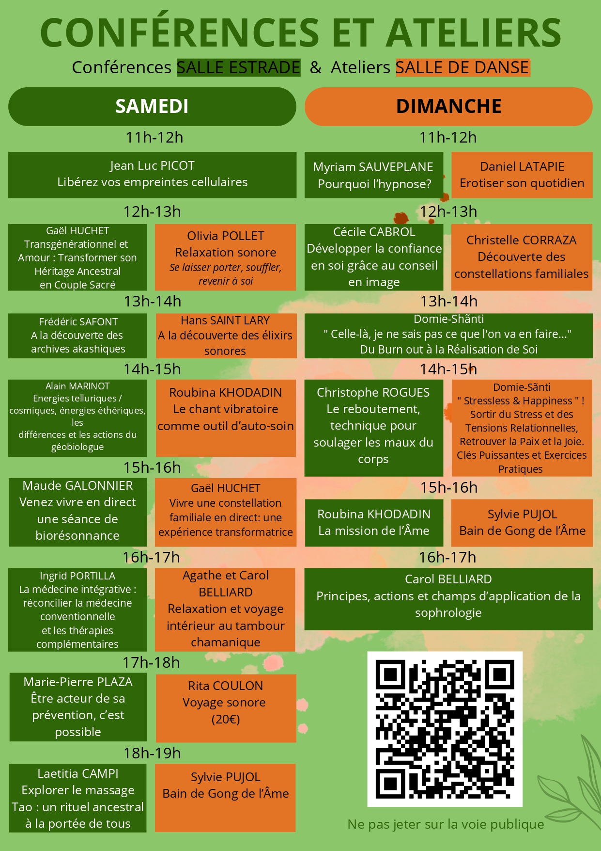 FLYER VERSO Salon L'Art d'Être Vivant Cugnaux