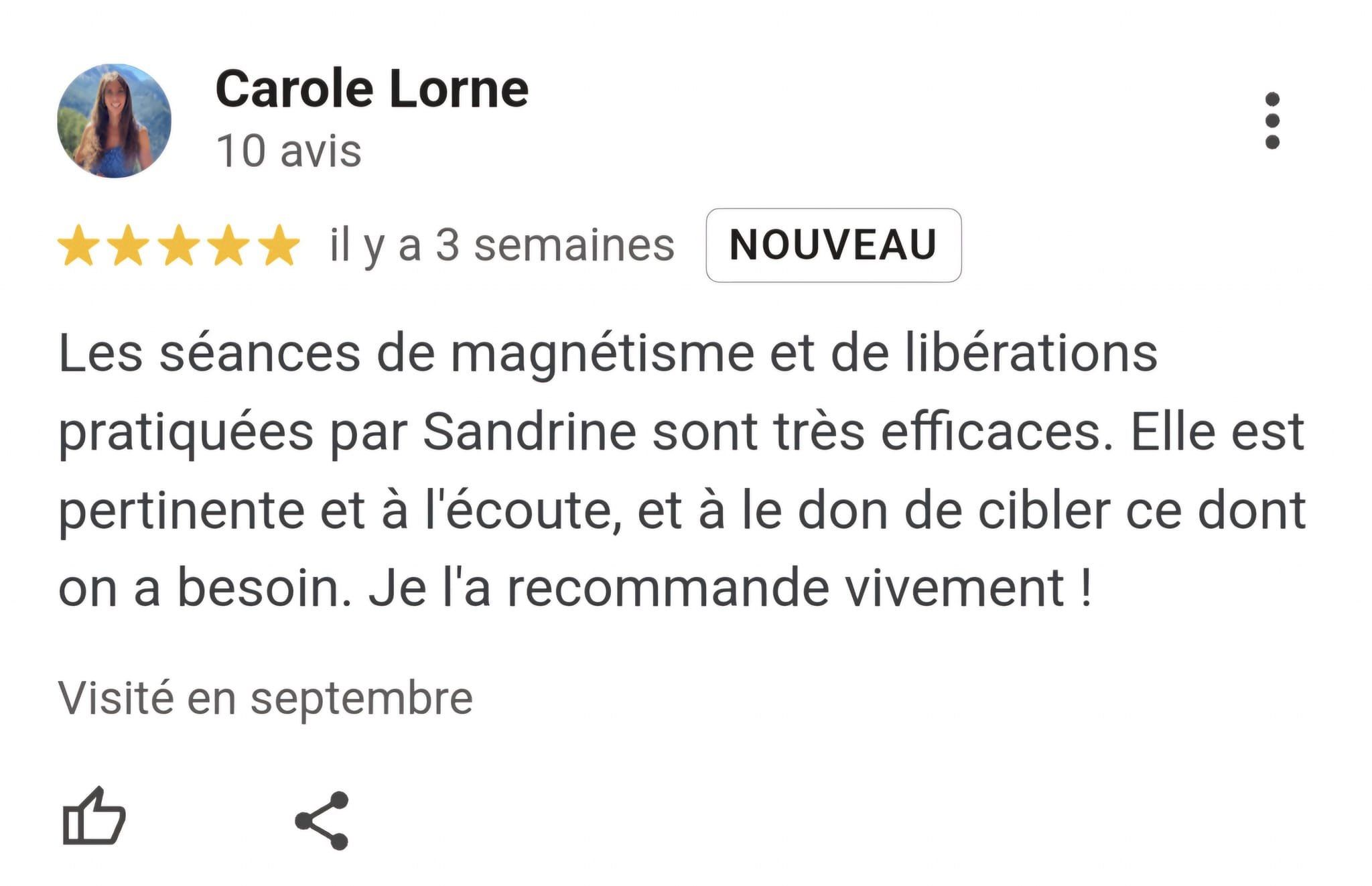 Carole Lorne WAW magnétisme séance coaching